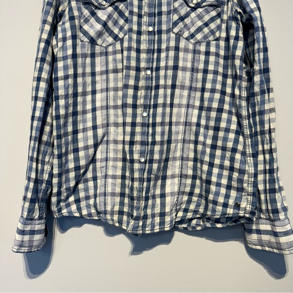 Guess Plaid Shirt / Blue / L - Picture 4 of 10